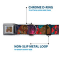 Load image into Gallery viewer, Beast Face CLOSE-UP Full Color Seatbelt Buckle Collar - Beast 4-Scenes/Roses
