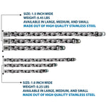 Jack Expression5 Black Silver Seatbelt Buckle Collar - Nightmare Before Christmas Jack Expression Stacked Black/Grays