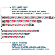 Cars 3 Piston Cup Champion Icon Full Color Red Black White Seatbelt Buckle Collar - Cars 3 Cars Crossing White/Blues/Reds