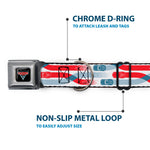 Cars 3 Piston Cup Champion Icon Full Color Red Black White Seatbelt Buckle Collar - Cars 3 Cars Crossing White/Blues/Reds