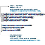 Donald Duck Face CLOSE-UP Full Color Seatbelt Buckle Collar - Donald Duck Face/Poses Scattered Blue/White/Red/Yellow