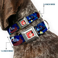 Load image into Gallery viewer, Ariel CLOSE-UP Full Color Seatbelt Buckle Collar - The Little Mermaid Ariel & Eric Boat Scenes
