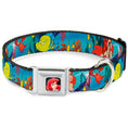 Load image into Gallery viewer, Ariel CLOSE-UP Full Color Seatbelt Buckle Collar - Ariel, Sebastian & Flounder Scene
