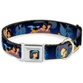 Load image into Gallery viewer, Jasmine CLOSE-UP Full Color Seatbelt Buckle Collar - Aladdin & Jasmine Scenes
