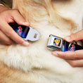 Load image into Gallery viewer, Cinderella CLOSE-UP Full Color Seatbelt Buckle Collar - Cinderella Transformation Blue Fade
