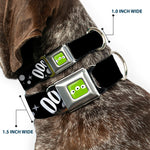 Toy Story Alien Eyes Full Color Green/Black/White Seatbelt Buckle Collar - Toy Story 3-Aliens OOOOOHHH Black/White/Gray