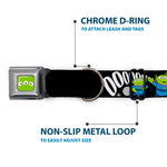 Toy Story Alien Eyes Full Color Green/Black/White Seatbelt Buckle Collar - Toy Story 3-Aliens OOOOOHHH Black/White/Gray