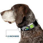 Toy Story Alien Eyes Full Color Green/Black/White Seatbelt Buckle Collar - Toy Story 3-Aliens OOOOOHHH Black/White/Gray