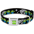 Load image into Gallery viewer, Toy Story Alien Eyes Full Color Green/Black/White Seatbelt Buckle Collar - Toy Story 3-Aliens OOOOOHHH Black/White/Gray
