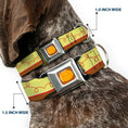 Load image into Gallery viewer, Toy Story Jessie Cowboy Buckle Logo Browns Seatbelt Buckle Collar - Toy Story Jessie Bounding Cowboy Buckle Lasso Stripe Yellow/Red/Brown
