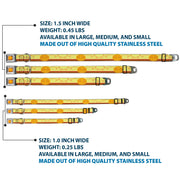 Toy Story Jessie Cowboy Buckle Logo Browns Seatbelt Buckle Collar - Toy Story Jessie Bounding Cowboy Buckle Lasso Stripe Yellow/Red/Brown