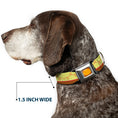 Load image into Gallery viewer, Toy Story Jessie Cowboy Buckle Logo Browns Seatbelt Buckle Collar - Toy Story Jessie Bounding Cowboy Buckle Lasso Stripe Yellow/Red/Brown
