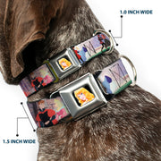 Sleeping Beauty Princess Aurora Full Color Seatbelt Buckle Collar - Sleeping Beauty & Prince Scenes