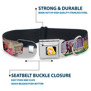 Sleeping Beauty Princess Aurora Full Color Seatbelt Buckle Collar - Sleeping Beauty & Prince Scenes