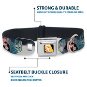 Sleeping Beauty Full Color Seatbelt Buckle Collar - Sleeping Beauty Woods Scenes