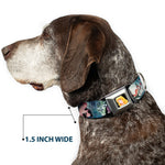 Sleeping Beauty Full Color Seatbelt Buckle Collar - Sleeping Beauty Woods Scenes