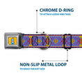 Load image into Gallery viewer, Classic Aladdin Genie Smiling Expression Full Color Yellow Seatbelt Buckle Collar - Classic Aladdin Magic Carpet Tapestry Blue/Purple/Gold/Red
