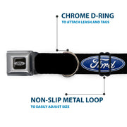 Ford Emblem Seatbelt Buckle Collar - Ford Oval Logo REPEAT