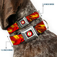 Load image into Gallery viewer, Flash Logo Black Seatbelt Buckle Collar - The Flash BOOM-KABOOM!
