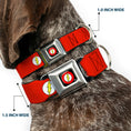 Load image into Gallery viewer, Flash Logo Black Seatbelt Buckle Collar - Flash Logo Red/White/Yellow
