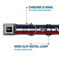 Load image into Gallery viewer, Ford Mustang Emblem Seatbelt Buckle Collar - Mustang/Text w/Tri-Bar Stripe
