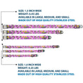 Load image into Gallery viewer, THE FAIRLY ODDPARENTS Logo Full Color White Seatbelt Buckle Collar - THE FAIRLY ODDPARENTS Timmy with Cosmo and Wanda Group Pose Pinks
