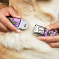 Load image into Gallery viewer, THE FAIRLY ODDPARENTS Logo Full Color White Seatbelt Buckle Collar - THE FAIRLY ODDPARENTS Timmy with Cosmo and Wanda Group Pose Pinks
