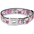 Load image into Gallery viewer, THE FAIRLY ODDPARENTS Logo Full Color White Seatbelt Buckle Collar - The Fairly OddParents Cosmo and Wanda Wish Poses Pink
