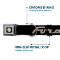 Load image into Gallery viewer, Ford F-100 Logo Full Color Black/Tans Seatbelt Buckle Collar - FORD F-100 Script Black/Tan-Gray
