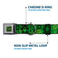 Load image into Gallery viewer, Green Lantern Logo Weathered Full Color Greens Seatbelt Buckle Collar - GREEN LANTERN/Logo Collage Weathered Greens
