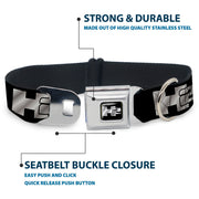H2 Seatbelt Buckle Collar - H2 Black/Silver Logo REPEAT