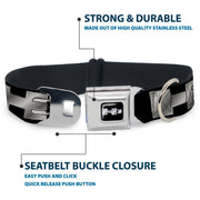 H3 Seatbelt Buckle Collar - H3 Black/Silver Logo REPEAT