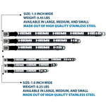HEMI Bold Full Color Black/White Seatbelt Buckle Collar - HEMI POWERED Logo Black/Gray/White