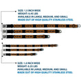 Load image into Gallery viewer, HEMI Bold Full Color Black/Orange/White/Black Seatbelt Buckle Collar - HEMI Bold Black/Orange/White/Black
