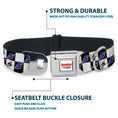 Load image into Gallery viewer, HENDRICK MOTORSPORTS Checker Logo Full Color Red/White Seatbelt Buckle Collar - Kyle Larson Autograph and #5 Checker Logo Black/White/Blue/Red
