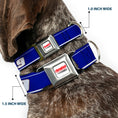Load image into Gallery viewer, HENDRICK MOTORSPORTS Checker Logo Full Color Red/White Seatbelt Buckle Collar - Chase Elliott #9 Car Scheme Blue/Yellow/White
