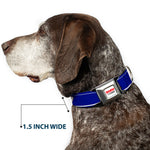 HENDRICK MOTORSPORTS Checker Logo Full Color Red/White Seatbelt Buckle Collar - Chase Elliott #9 Car Scheme Blue/Yellow/White