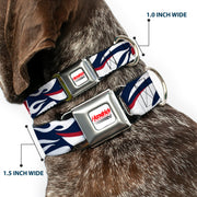 HENDRICK MOTORSPORTS Checker Logo Full Color Red/White Seatbelt Buckle Collar - William Byron #24 Car Scheme White/Red/Blue