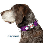 HENDRICK MOTORSPORTS Checker Logo Full Color Red/White Seatbelt Buckle Collar - Alex Bowman #48 Car Scheme Purples/Pinks/White