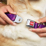 HENDRICK MOTORSPORTS Checker Logo Full Color Red/White Seatbelt Buckle Collar - Alex Bowman #48 Car Scheme Purples/Pinks/White