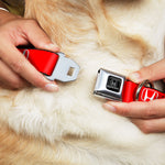 Honda Seatbelt Buckle Collar - Honda Logo Red/White