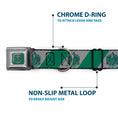 Load image into Gallery viewer, SLYTHERIN Crest Full Color Green Seatbelt Buckle Collar - SLYTHERIN Crest Diagonal Stripe Gray/Green
