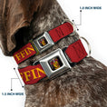 Load image into Gallery viewer, Gryffindor Crest Full Color Seatbelt Buckle Collar - Harry Potter GRYFFINDOR & Crest Black/Red
