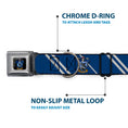 Load image into Gallery viewer, Ravenclaw Crest Full Color Seatbelt Buckle Collar - RAVENCLAW Crest/Stripe Blue/Gray
