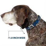 Ravenclaw Crest Full Color Seatbelt Buckle Collar - Harry Potter RAVENCLAW Checker Blues/Grays