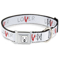 Load image into Gallery viewer, It Chapter Two LOSER/LOVER Full Color White/Black/Red Seatbelt Buckle Collar - It Chapter Two LOSER/LOVER White/Black/Red

