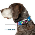 Load image into Gallery viewer, INVADER ZIM Title Logo Full Color Pink/Green Seatbelt Buckle Collar - Invader Zim and GIR Poses and Planets Blue/White
