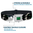 Load image into Gallery viewer, HAHA Stacked Black/Gray/Green Seatbelt Buckle Collar - Joker DIE LAUGHING! HAHA Black/Purple/Green
