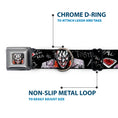 Load image into Gallery viewer, Joker Face Stare Seatbelt Buckle Collar - Joker BRILLIANTLY TWISTED PSYCHO 2-Poses/Cards Black/Grays

