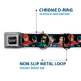 Load image into Gallery viewer, Justice League of America Black Full Color Seatbelt Buckle Collar - Justice League Elite Forces Superheroes
